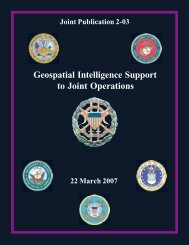 JP 2-03 Geospatial Intelligence Support to Joint Operations