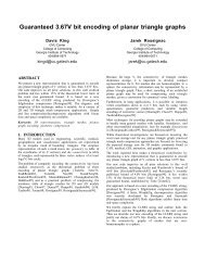 Guaranteed 3.67V bit encoding of planar triangle graphs - Canadian ...