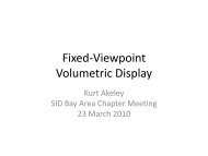 Fixed-viewpoint volumetric display - Sidchapters.org