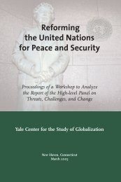 Reforming the United Nations for Peace and Security