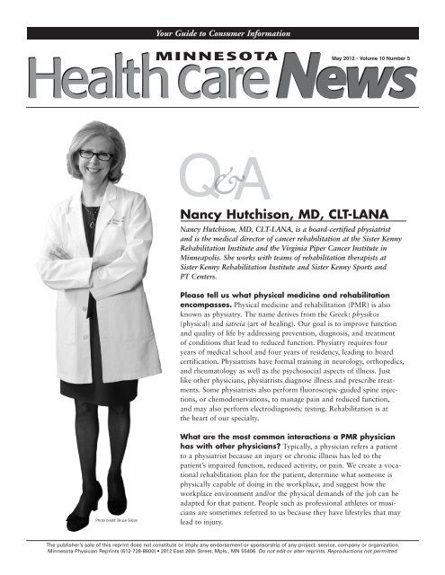 Nancy Hutchison, MD, CLT-LANA - Allina Health