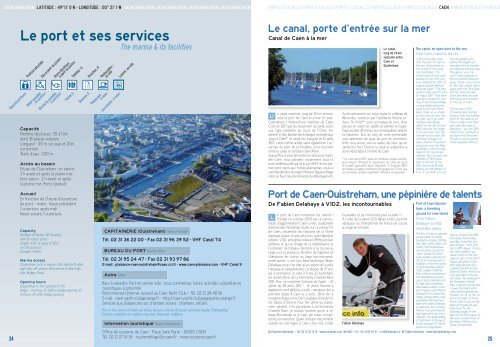 Ports d'escales 2012 - Conseil général du Calvados