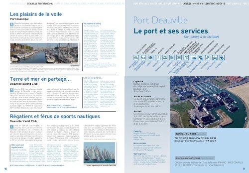 Ports d'escales 2012 - Conseil général du Calvados