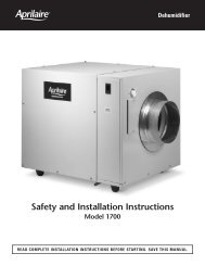 Safety And Installation Instructions - Alpine Home Air Products