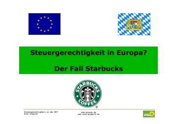 Präsentation Starbucks Steuervermeidung - Appell für eine ...