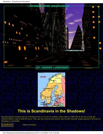 Shadowrun - Scandinavian Sourcebook - Shadowrun.us