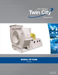 COMMERCIAL DUTY pLEnUM fAns - Twin City Fan & Blower | Twin City Fan Wiring Diagram | | Yumpu