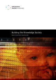 Building the Knowledge Society - Department of Communications ...