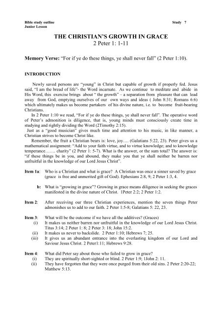 Bible Study Outline Apostolicfaithwecaorg
