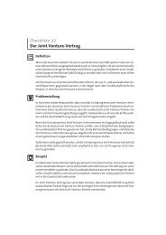 Checkliste 32 Der Joint Venture-Vertrag - Bundesanzeiger Verlag