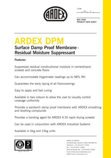 NEW ARDEX DPM:New ARDEX C2 - ARDEX UK Ltd.