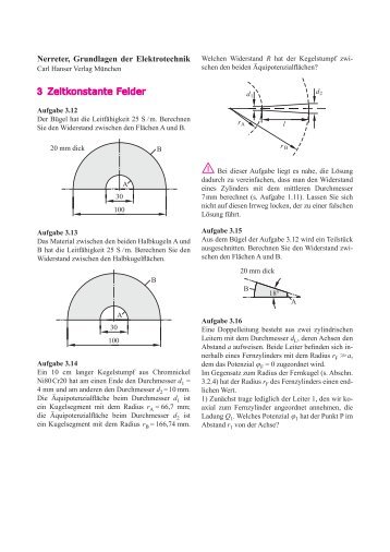 3 Zeitkonstante Felder - Grundlagen der Elektrotechnik