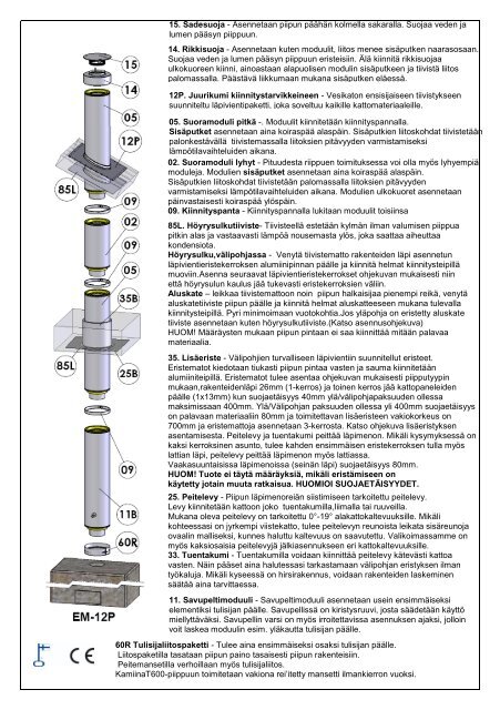 KAMIINA T600 ASENNUSOPAS - Netrauta.fi