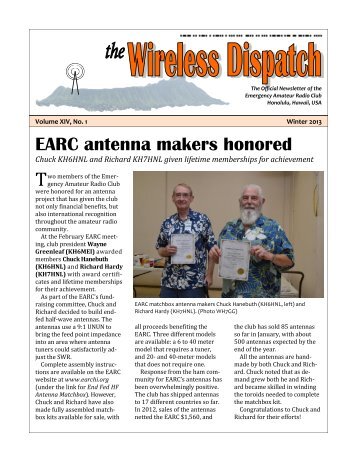 EARC antenna makers honored - Emergency Amateur Radio Club