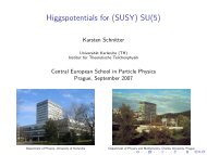 SU(5) - Institute of Particle and Nuclear Physics