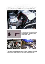Fitting Instruction for Yamaha Fazer 600 - Scottoiler