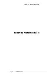Taller de Matemáticas III