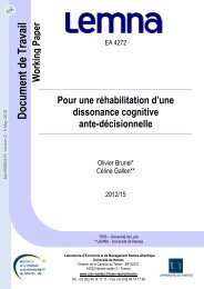 Pour une rÃ©habilitation d'une dissonance cognitive ante-dÃ©cisionnelle