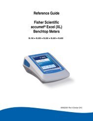 Reference Guide: Fisher Scientific accumet XL Series Benchtop ...