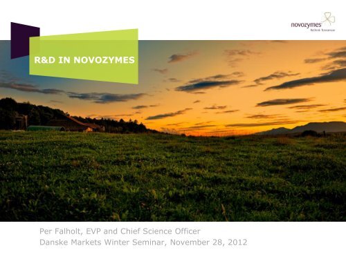 Presentation - Novozymes