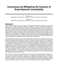 23 Assessing and Mitigating the Impacts of Road Network Unreliability