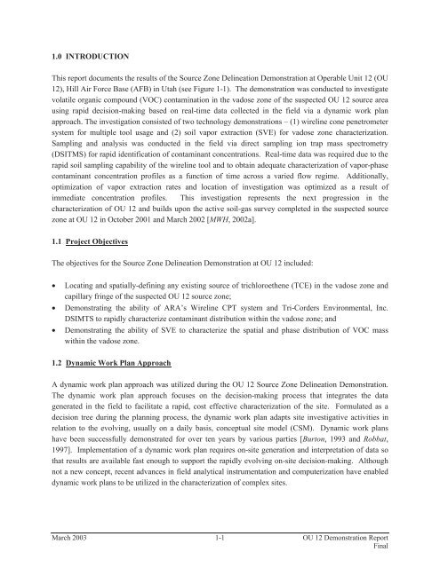 Source Zone Delineation Demonstration Report - Triad Resource ...