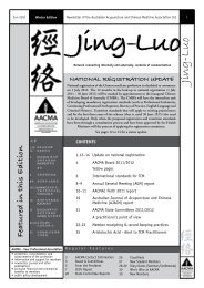 June 2011 - Australian Acupuncture & Chinese Medicine ...