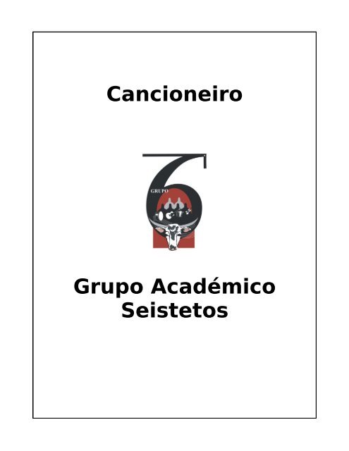 Cancioneiro Grupo Académico Seistetos