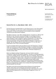 Pressemitteilung Nachruf Prof. Dr. h.c. Max Bächer ... - BDA Hessen