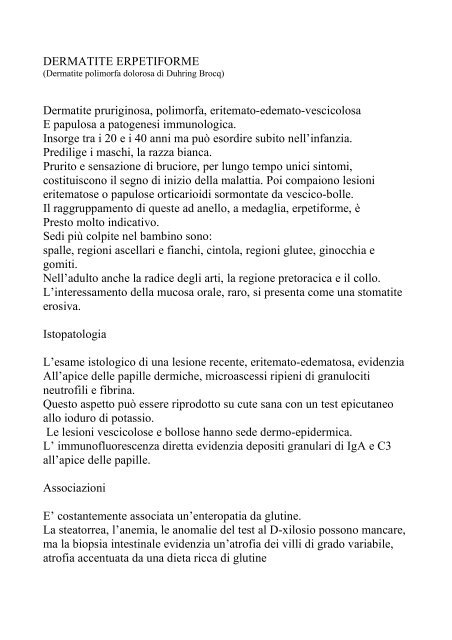 Diabete Celiachia E Una Dermatite Che Dura