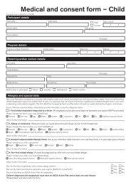 Medical and consent form â Child - NSW Sport and Recreation ...