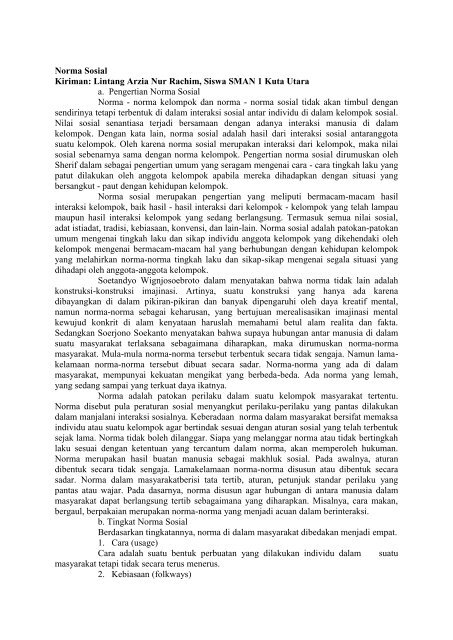 Nilai Dan Norma Sosial Pdf Rasanya