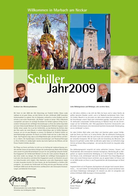 Ã¢â‚¬Å¾Marbach ... frei nach SchillerÃ¢â‚¬Å“ - Schillerjahr 2009