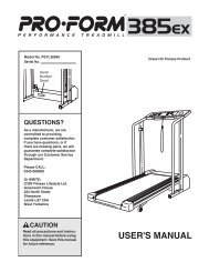 petl38590 - proform 385ex - Fitness Equipment