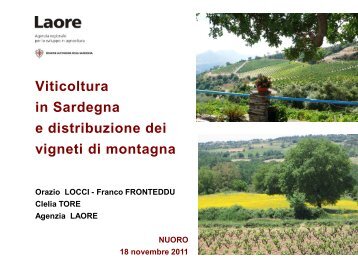 Viticoltura in Sardegna e distribuzione dei vigneti di