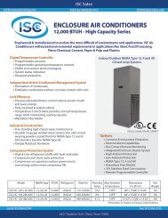 High Capacity Series - ISC Enclosure Cooling