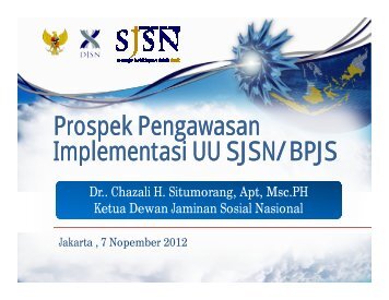 Prospek Pengawasan Implementasi UU SJSN - Manajemen Rumah ...