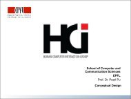 Prof. Dr. Pearl Pu Conceptual Design - HCI - EPFL