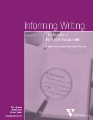 Informing Writing: The Benefits of Formative Assessment