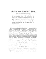 WHEN LINEAR AND WEAK DISCREPANCY ARE EQUAL 1 ...