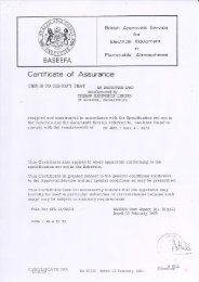 Certificate of Assurance - Wolf Safety Lamp Company