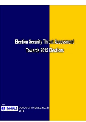 Election Security Threat Assessment Towards 2015 Elections