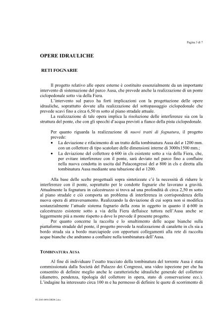 relazione tecnica - Comune di Rimini