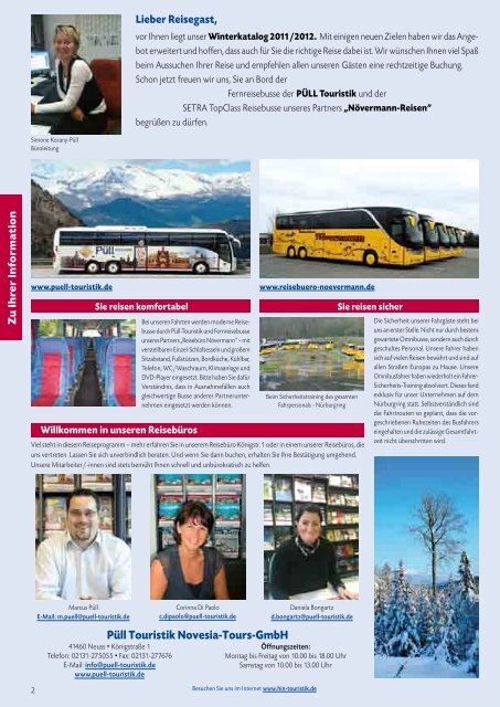 2011/2012 - Püll Touristik Novesia-Tours-GmbH Busreise ...