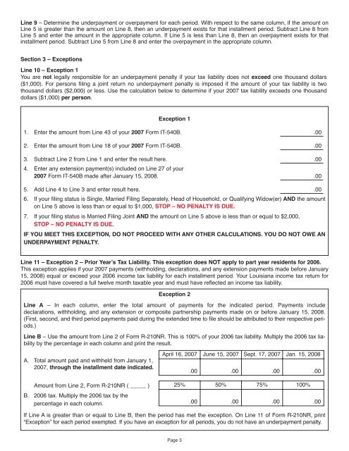 GENERAL INFORMATION - Louisiana Department of Revenue