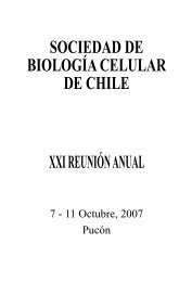 sociedad de biología celular de chile xxi reunión anual