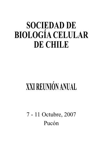 sociedad de biología celular de chile xxi reunión anual