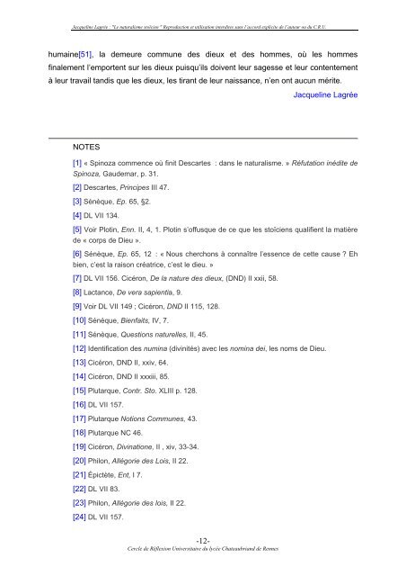 Le naturalisme stoÃ¯cien - LycÃ©e Chateaubriand