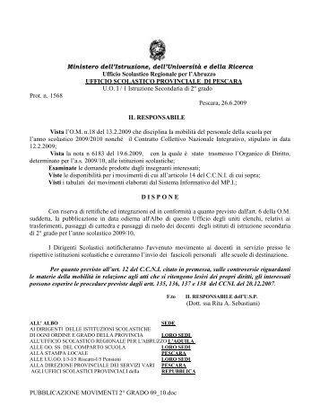 Ministero dell'Istruzione, dell'Universit e della Ricerca - Ufficio ...