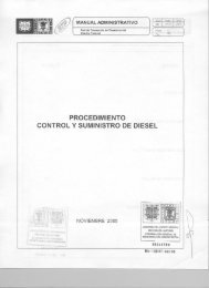 PROCEDIMIENTO CONTROL Y SUMINISTRO DE DIESEL - RTP